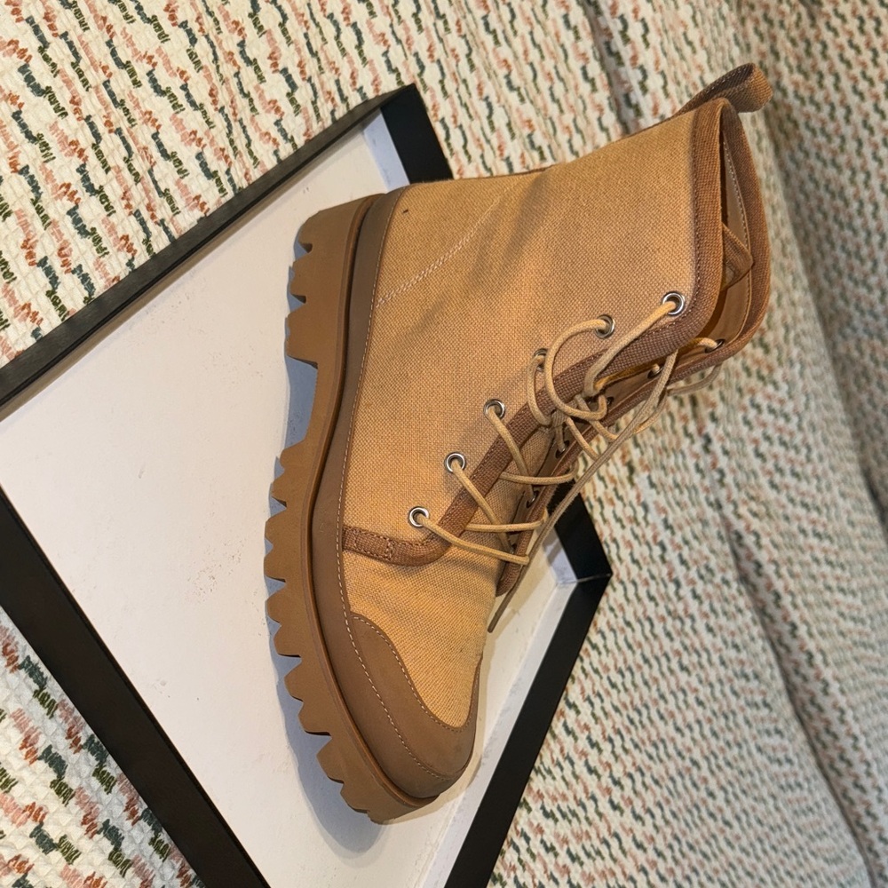 J. Crew Tan Combat Boots